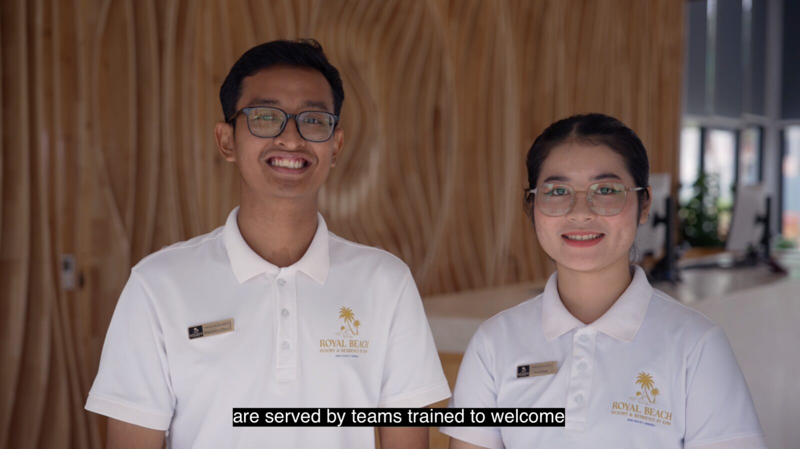 The Royal Beach team, ready to welcome