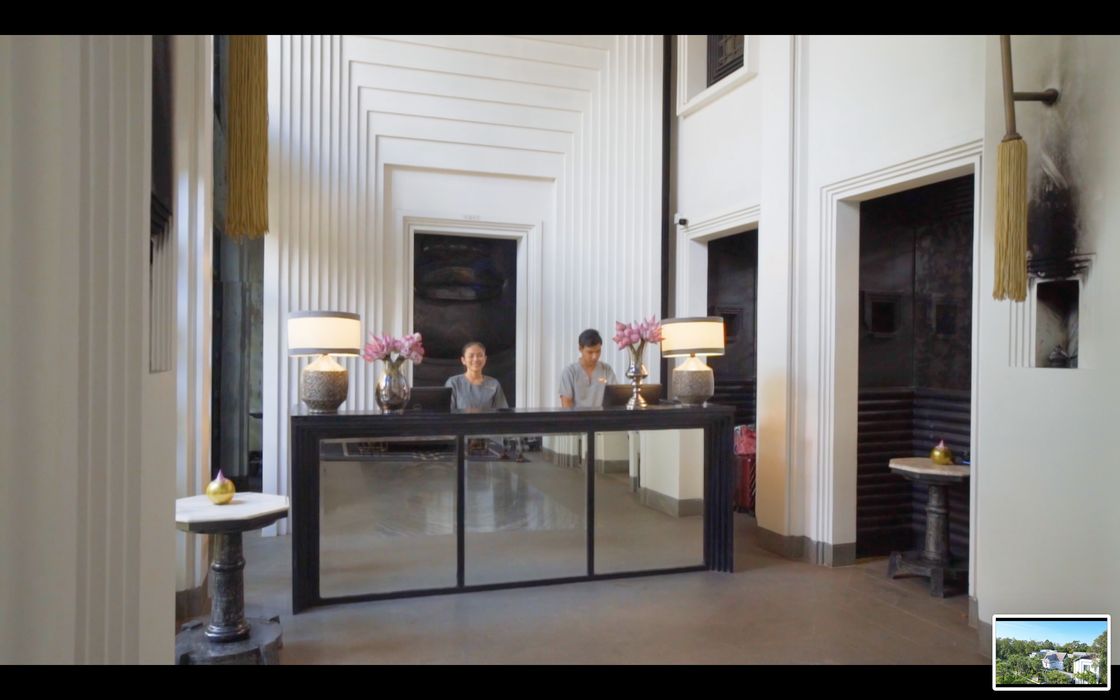 The lobby and reception