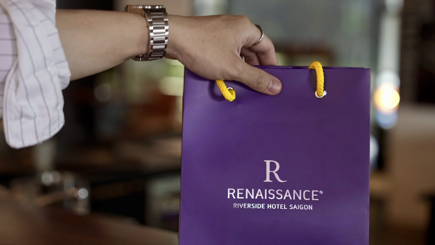 A Renaissance Riverside Hotel Saigon gift bag
