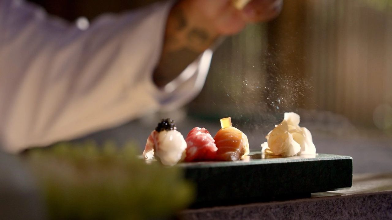 Plated dish, filmed close — one of the many pieces a hotel needs on film